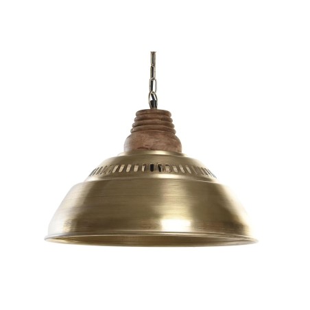 Lámpara de Techo DKD Home Decor Marrón Dorado Hierro Madera de mango