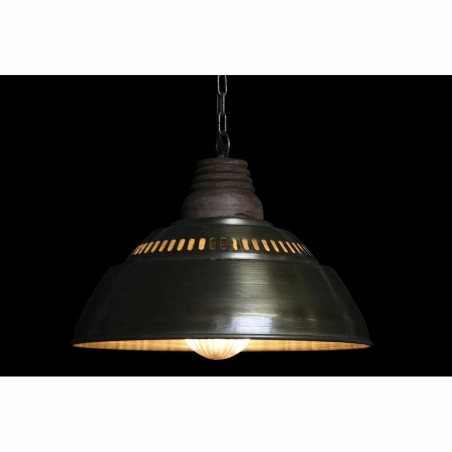 Lámpara de Techo DKD Home Decor Marrón Dorado Hierro Madera de mango