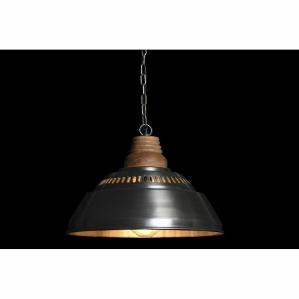 Lámpara de Techo DKD Home Decor Plateado Marrón Hierro Madera de man 2
