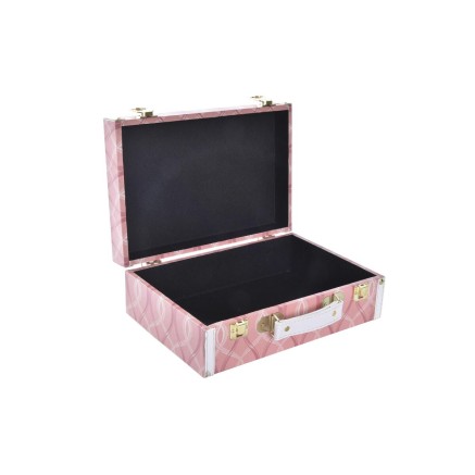 Set of decorative boxes DKD Home Decor Canvas Wood (40 x 31 x 15 cm) 2