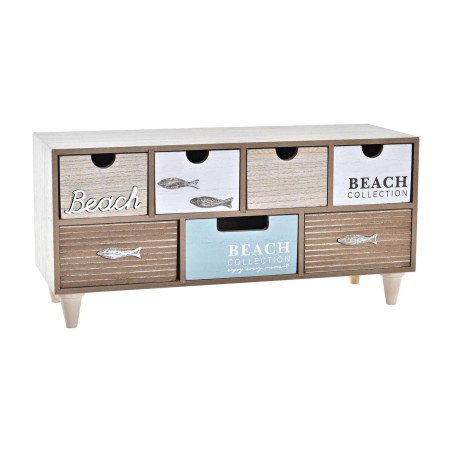 Scatola-Portagioie DKD Home Decor 40 x 16 x 19 cm Legno Marrone Turche