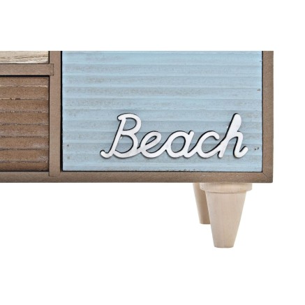 Caja-Joyero DKD Home Decor Marrón Turquesa Madera 34 x 13 x 16 cm 2