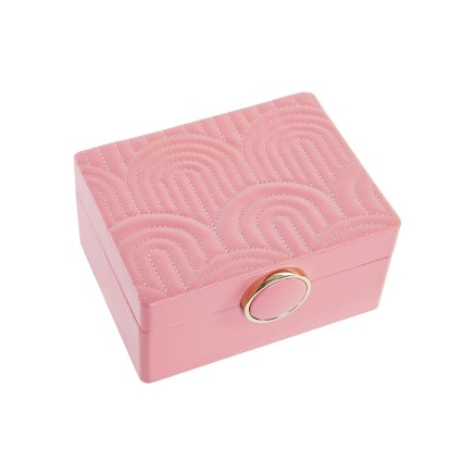 Boîte à bijoux DKD Home Decor Rose Bois MDF 23 x 17 x 10 cm 2