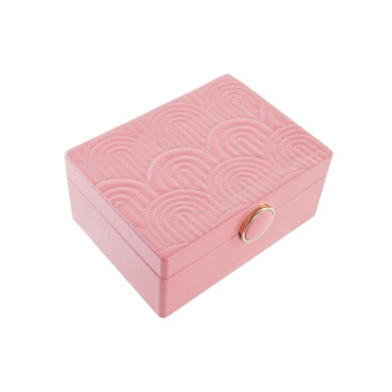 Doos-Juwelenkistje DKD Home Decor Roze Hout MDF 17 x 13 x 8,5 cm 2
