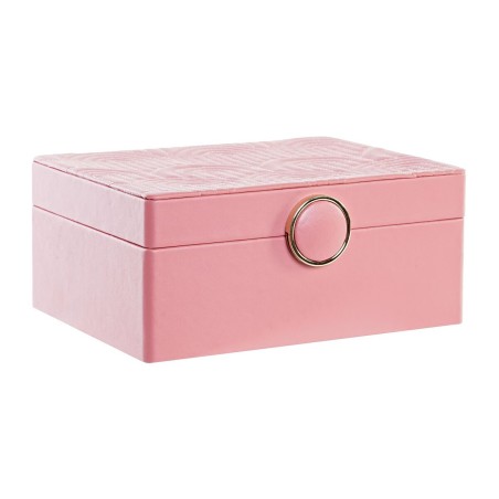 Doos-Juwelenkistje DKD Home Decor Roze Hout MDF 17 x 13 x 8,5 cm