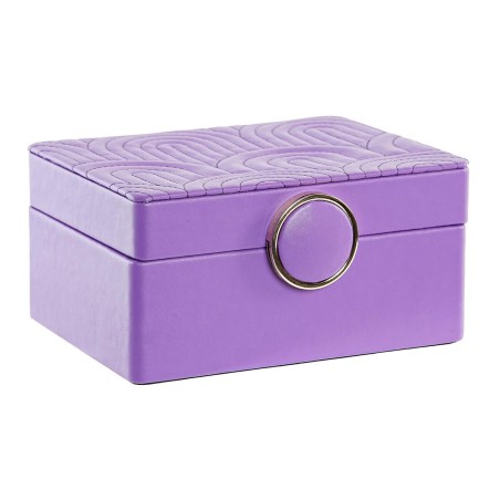 Doos-Juwelenkistje DKD Home Decor 23 x 17 x 10 cm Lila Polyurethaan Ho