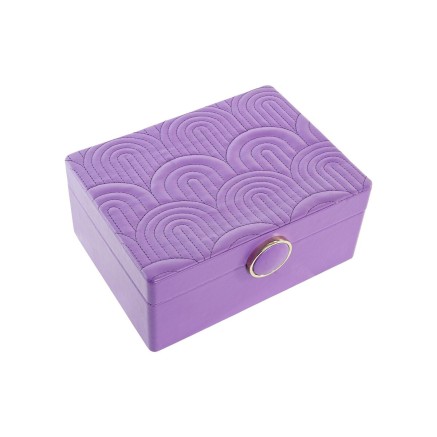Boîte à bijoux DKD Home Decor Lila Bois MDF 17 x 13 x 8,5 cm 2