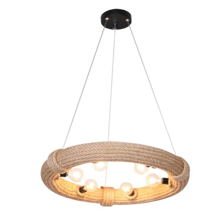 Lampadario DKD Home Decor Marrone Corda (51 x 51 x 10 cm) (47 X 47 X 1