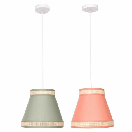 Deckenlampe DKD Home Decor 30 x 30 x 28 cm natürlich Orange grün Rat