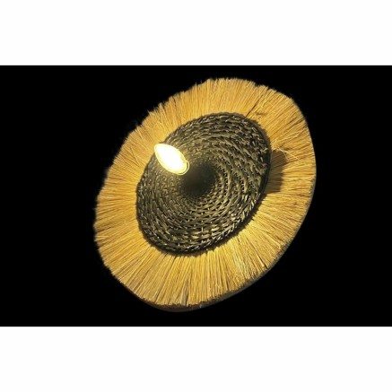 Muurlamp DKD Home Decor Natuurlijk Zwart Koloniaal Ijzer 220 V 25 W Ju 2