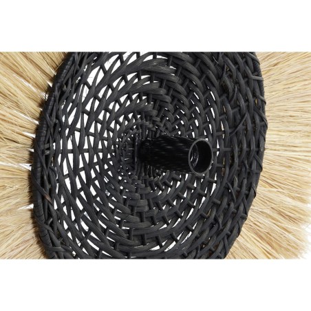 Applique DKD Home Decor Naturel Noir Colonial Fer 220 V 25 W Jute (42