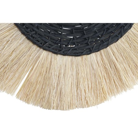 Applique DKD Home Decor Naturel Noir Colonial Fer 220 V 25 W Jute (42