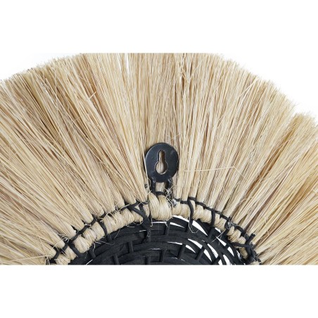 Applique DKD Home Decor Naturel Noir Colonial Fer 220 V 25 W Jute (42