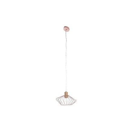 Suspension DKD Home Decor 34 x 34 x 21 cm Argenté Noir Gris Rose Mét 2