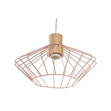 Suspension DKD Home Decor 34 x 34 x 21 cm Argenté Noir Gris Rose Mét