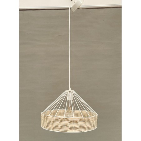 Ceiling Light DKD Home Decor 35 x 35 x 22 cm Black Metal Rattan 50 W (
