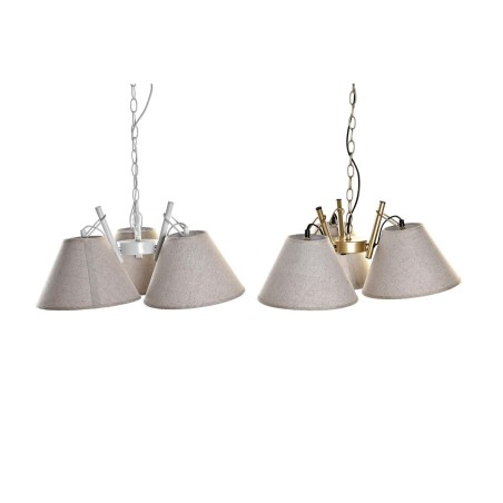 Lampadario DKD Home Decor 50 x 46 x 30 cm Dorato Metallo Bianco 50 W (