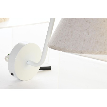 Lámpara de Pared DKD Home Decor Dorado Metal Lino Blanco 50 W Moderno