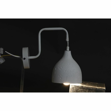 Wall Lamp DKD Home Decor 14 x 27 x 26 cm Metal Cement Dark grey 220 V 2