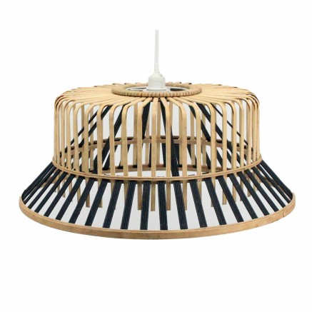 Plafondlamp DKD Home Decor Bruin Zwart Bamboe 50 W 60 x 60 x 30 cm 60