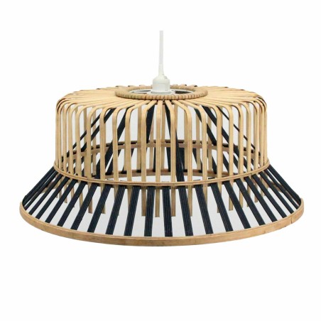 Plafondlamp DKD Home Decor Bruin Zwart Bamboe 50 W 60 x 60 x 30 cm 60