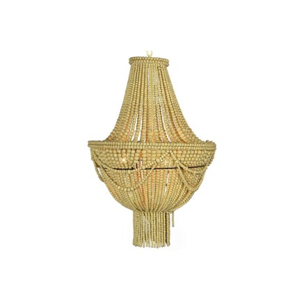 Deckenlampe DKD Home Decor Gelb Braun Metall Holz MDF 40 W 50 x 50 x 7