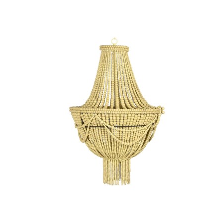 Deckenlampe DKD Home Decor Gelb Braun Metall Holz MDF 40 W 50 x 50 x 7