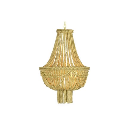 Deckenlampe DKD Home Decor Metall Braun Gelb 40 W Holz MDF (40 x 40 x