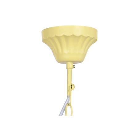 Suspension DKD Home Decor Métal Marron Jaune 40 W Bois MDF (40 x 40 x