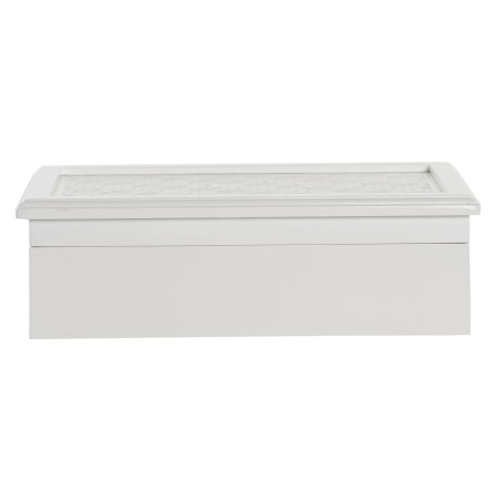 Custodia per orologi DKD Home Decor Bianco Rosa chiaro Cristallo Legno