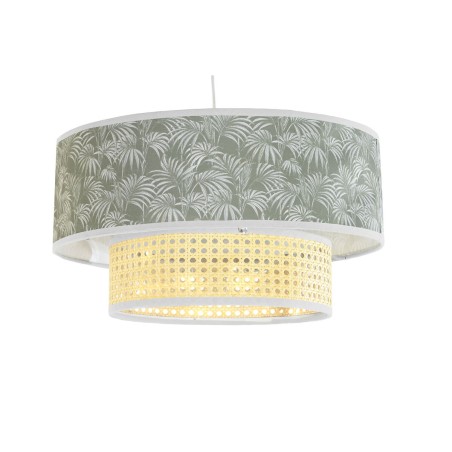 Deckenlampe DKD Home Decor natürlich Schwarz Polyester Weiß grün 40