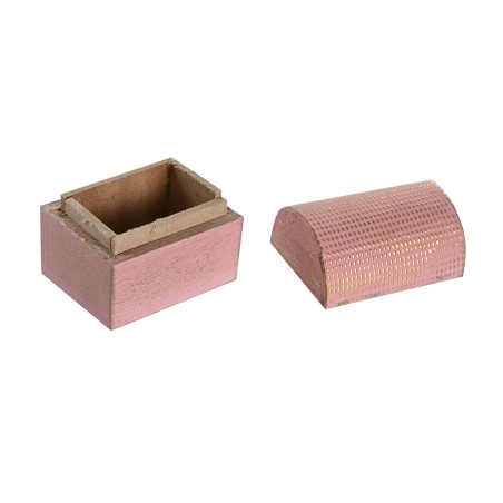 Boîte à bijoux DKD Home Decor Multicouleur Métal Bois de manguier 4