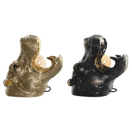 Aplique de Pared DKD Home Decor Cobre Dorado 50 W Colonial Hipopótamo