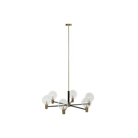 Deckenlampe DKD Home Decor 83 x 83 x 128 cm Kristall Schwarz Gold Meta