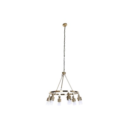 Lampadario DKD Home Decor 66 x 66 x 60 cm Cristallo Dorato Metallo 40