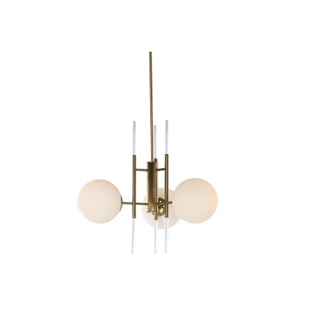 Ceiling Light DKD Home Decor 64 x 64 x 64 cm Crystal Golden Metal Whit 2