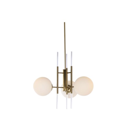 Plafondlamp DKD Home Decor 64 x 64 x 64 cm Kristal Gouden Metaal Wit 5