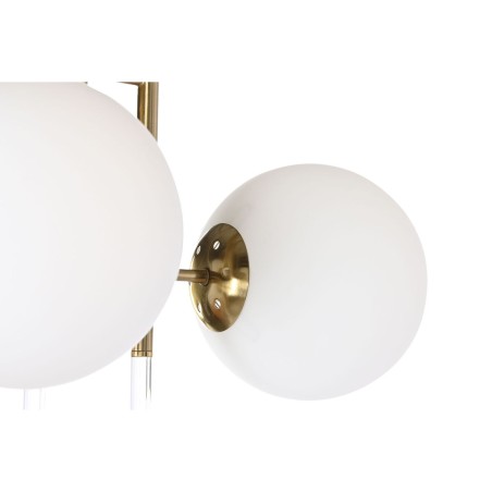 Plafondlamp DKD Home Decor 64 x 64 x 64 cm Kristal Gouden Metaal Wit 5