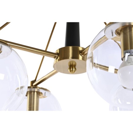 Ceiling Light DKD Home Decor 50 x 50 x 144 cm Crystal Golden Metal 50