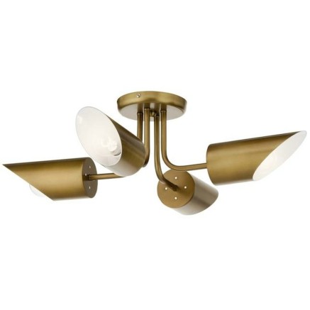 Deckenlampe DKD Home Decor Gold Metall 50 W 70 x 70 x 20 cm 2