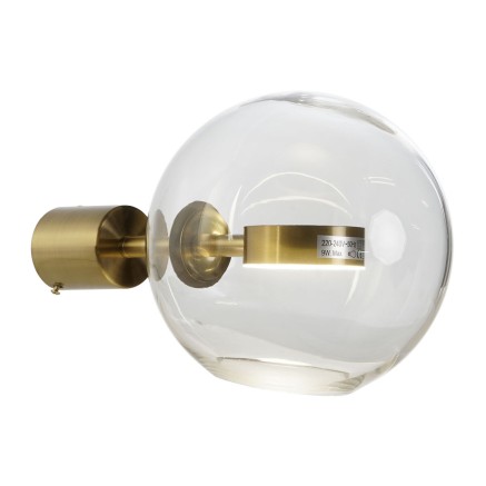 Lampada da Parete DKD Home Decor Cristallo Dorato Metallo Moderno 20 x