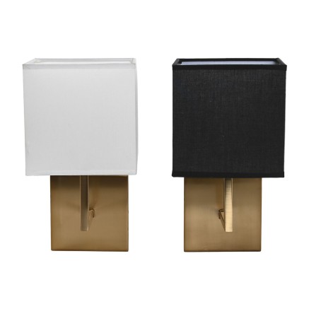 Aplique de Pared DKD Home Decor Blanco Negro Dorado 50 W 220 V 15 x 19 2