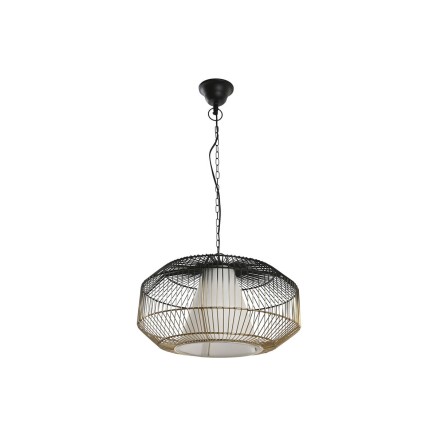 Lámpara de Techo DKD Home Decor 42 x 42 x 23 cm Negro Dorado Hierro 5
