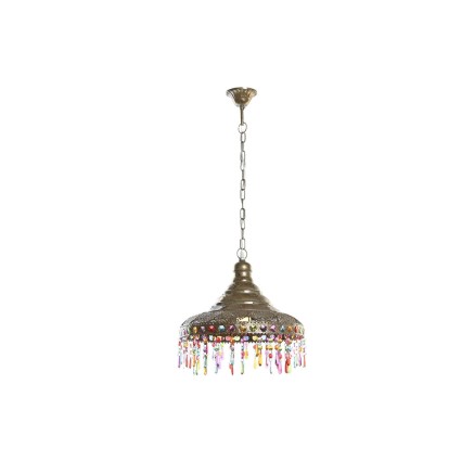 Plafondlamp DKD Home Decor 37 x 37 x 38 cm Gouden Metaal Multicolour 5