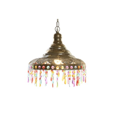 Lámpara de Techo DKD Home Decor 37 x 37 x 38 cm Dorado Metal Multicol