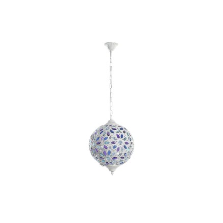 Ceiling Light DKD Home Decor 28 x 28 x 44 cm Metal White Multicolour 5
