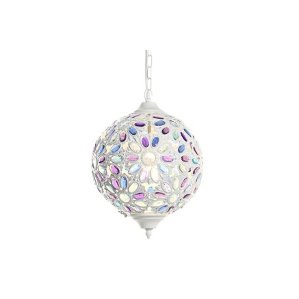 Ceiling Light DKD Home Decor 28 x 28 x 44 cm Metal White Multicolour 5 2