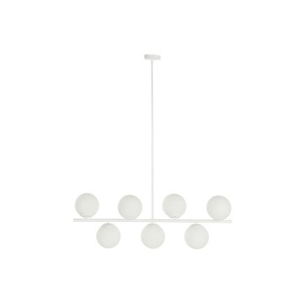 Lámpara de Techo DKD Home Decor 98 x 45 x 30 cm Cristal Metal Blanco