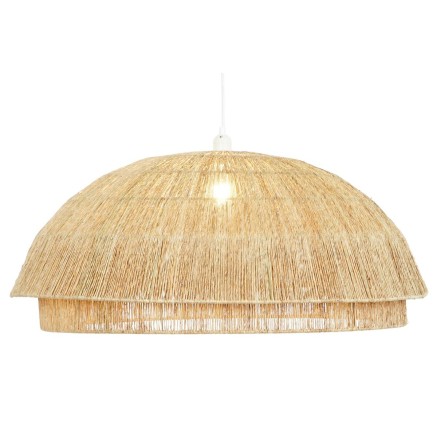 Plafondlamp DKD Home Decor Lichtbruin Jute Ijzer 50 W 80 x 80 x 33 cm 2