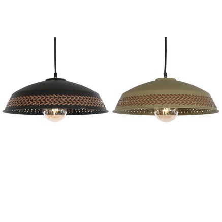 Lampadario DKD Home Decor Marrone Nero Crema Metallo 50 W 42 x 42 x 24